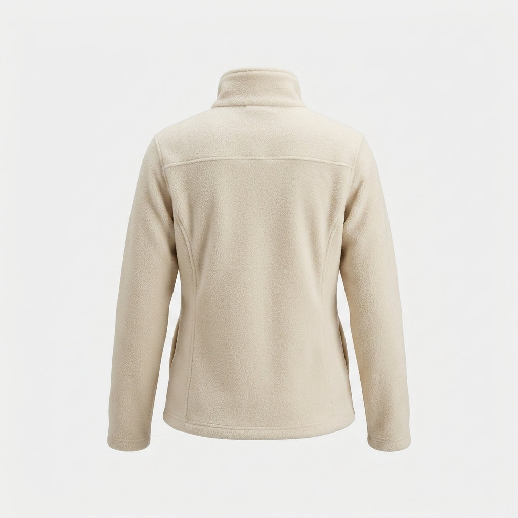 Beige Fleecejacke