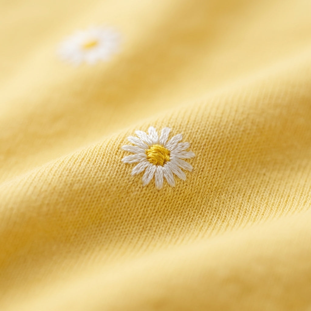 Gelbes Baumwoll-T-Shirt