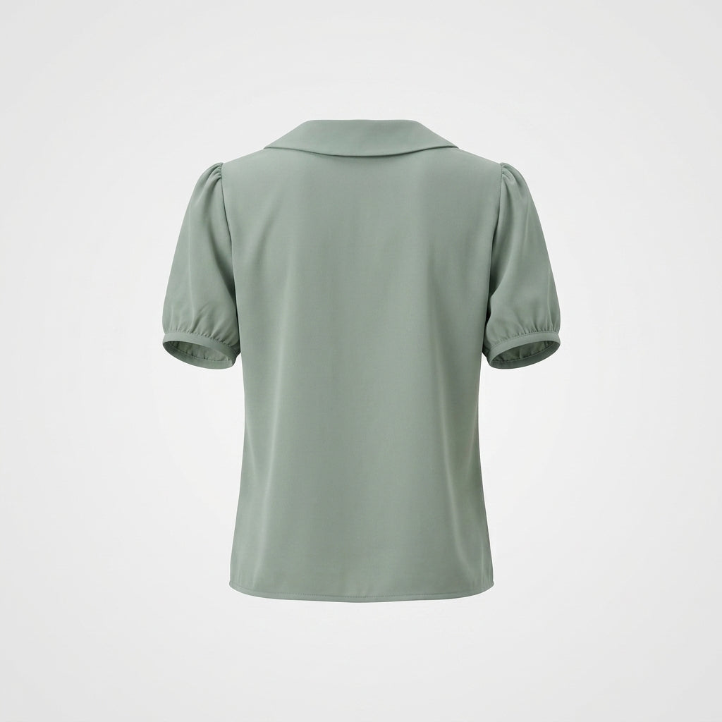 Grüne Polyesterbluse