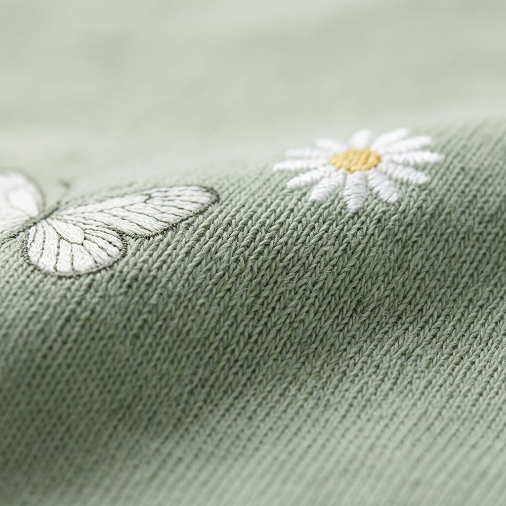 Grünes Baumwoll-T-Shirt