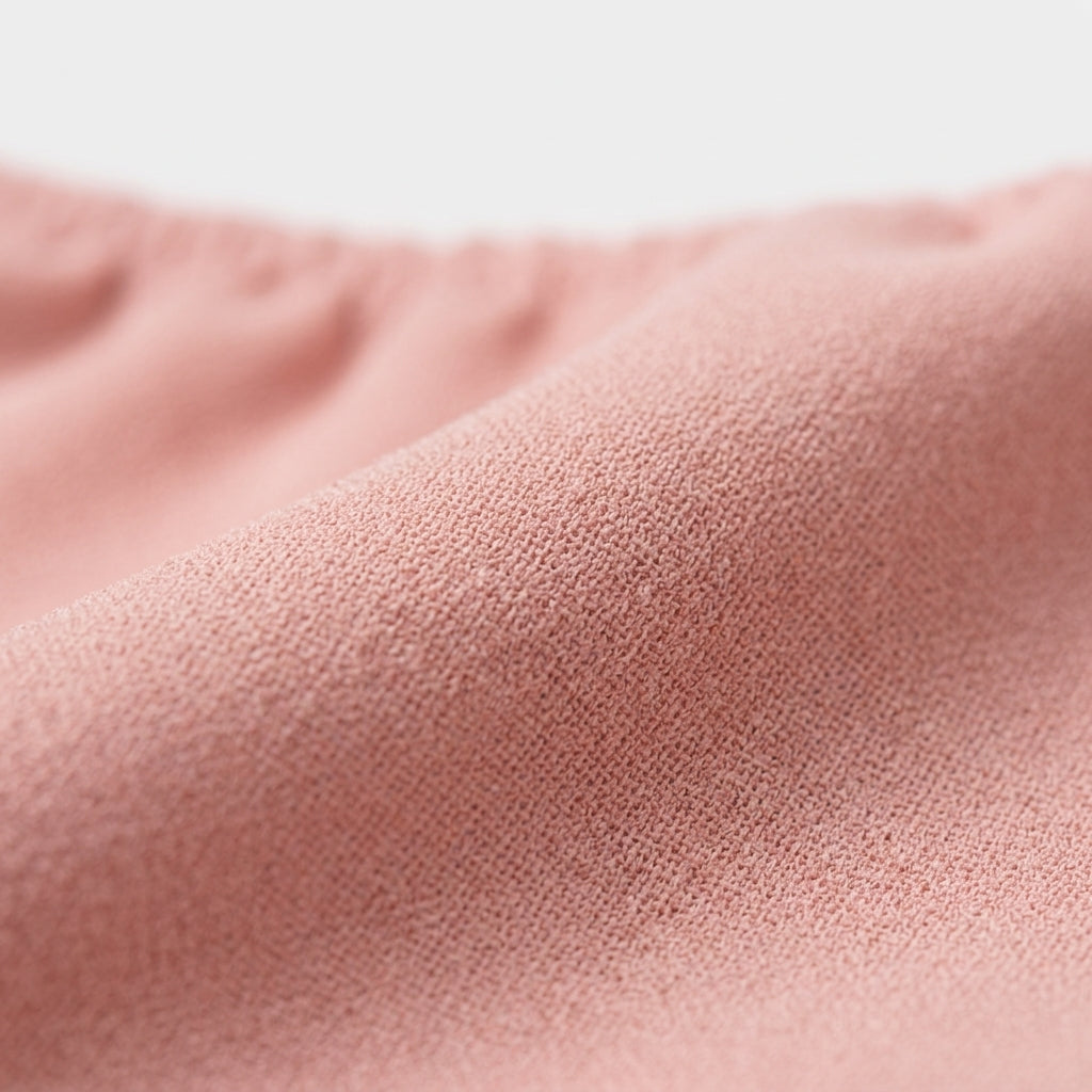 Rosa Polyesterbluse